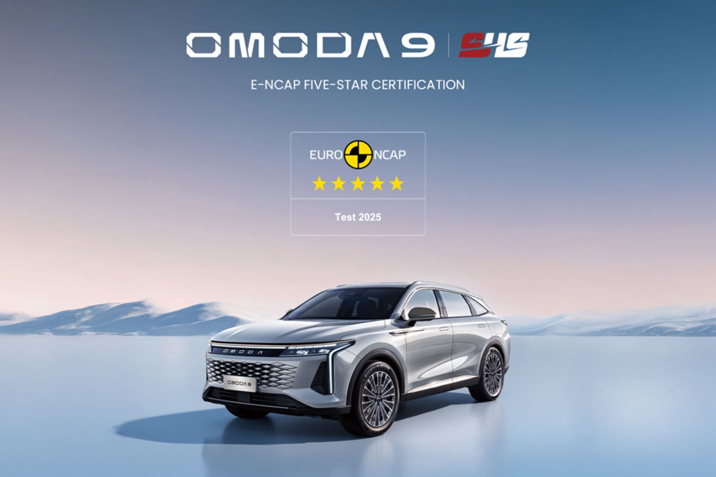 New OMODA C9 SHS scores five-star safety rating in latest Euro NCAP crash test evaluations